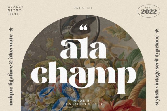 Ala Champ: A Playful Display Font for Bold Campaign Designs
