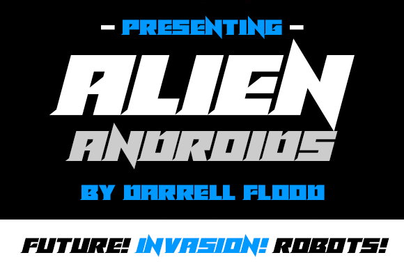 Alien Androids Font for Bold Creative Projects