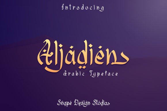 Aljadien: A Sophisticated Display Typeface for Chic Branding