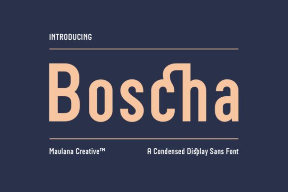 Boscha: A Display Font That Elevates Handmade Creations