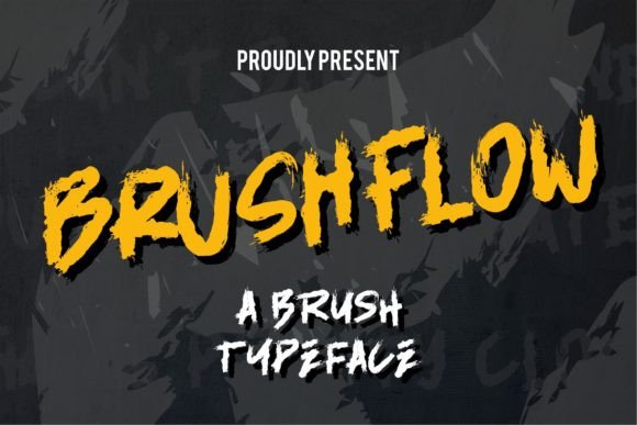 Brushflow: A Bold Display Font for Modern Editorial Design