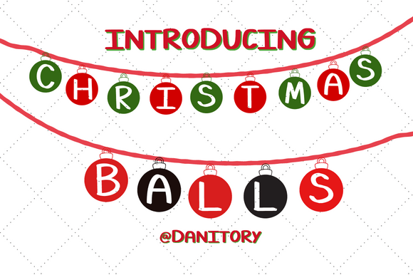Christmas Balls: A Festive Display Typeface for Holiday Editorial Design