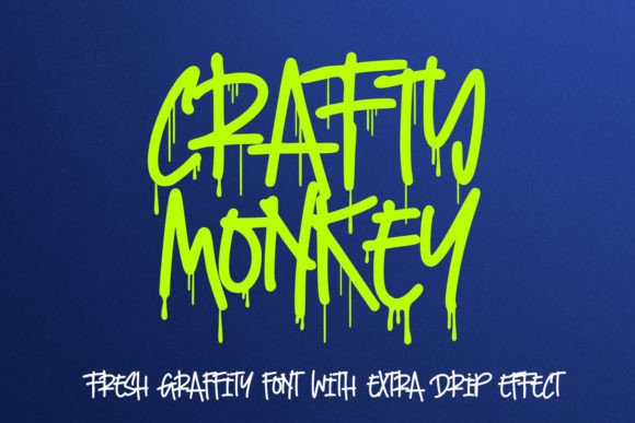 Crafty Monkey: A Bold Display Font for Creative Makers