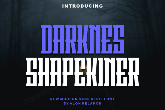 Darknes Shapekiner: A Bold Display Font for Modern Branding