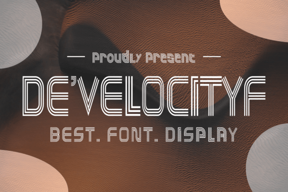 Develocityf: A Modern Display Font for Creative Craft Projects