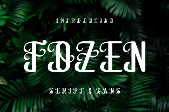 Fozen Font for Professional Branding and Creative Projects