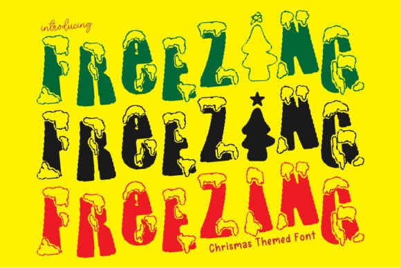 Freezing Font for Creative Branding Projects