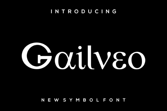 Gailveo: A Unique Display Font for Business Branding