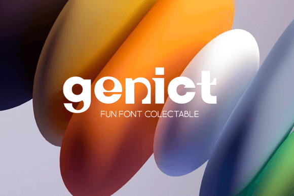 Genict: A Unique Display Font for Creative Branding