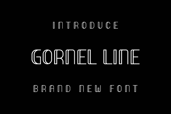 Gornel Line Display Font for Creative Branding Projects
