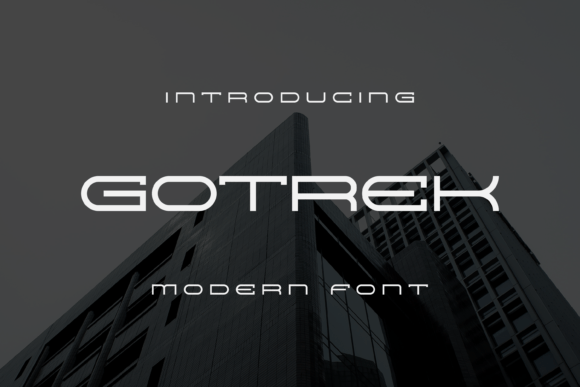 Gotrek Display Font for Editorial Design and Branding