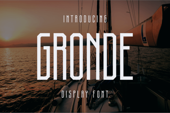 Gronde: A Cool and Unique Display Font for Creative Projects