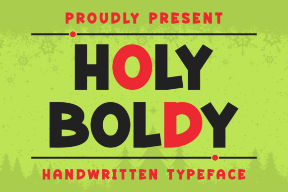 Holy Boldy Display Font for Handmade Projects