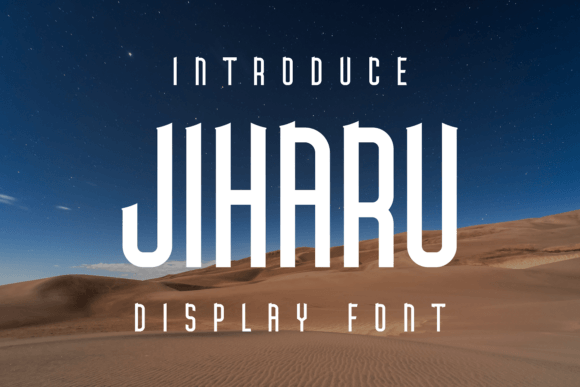 Jiharu: A Modern Display Font for Bold Editorial Design