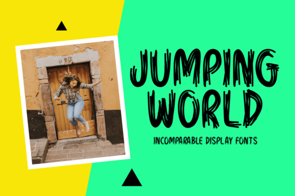 Jumping World: A Playful Display Font for Creative Brands