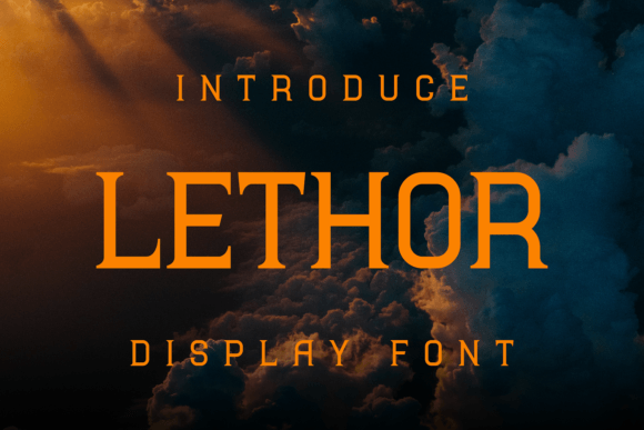 Lethor Display Font for Editorial Design and Content Creation