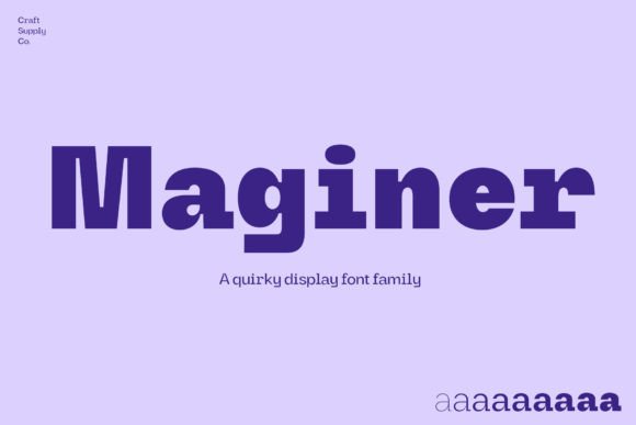 Maginer: A Quirky Display Font for Creative Branding Projects