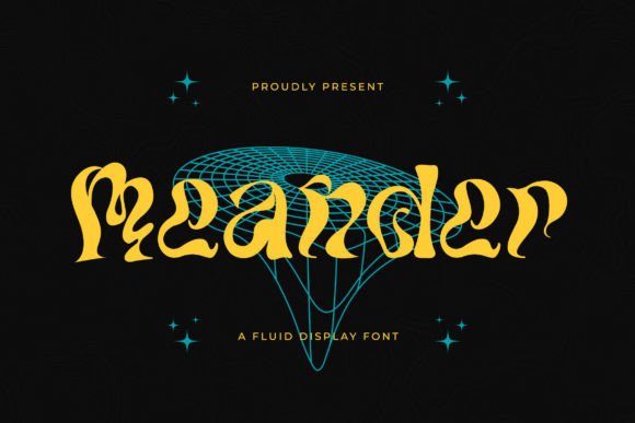 Meander: A Unique Liquid Display Font for Handmade Brands