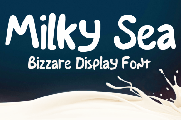 Milky Sea: A Playful Display Font for Engaging Editorial Design
