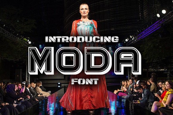 Moda: The Elegant 3D Typeface for Bold Branding and Visual Impact