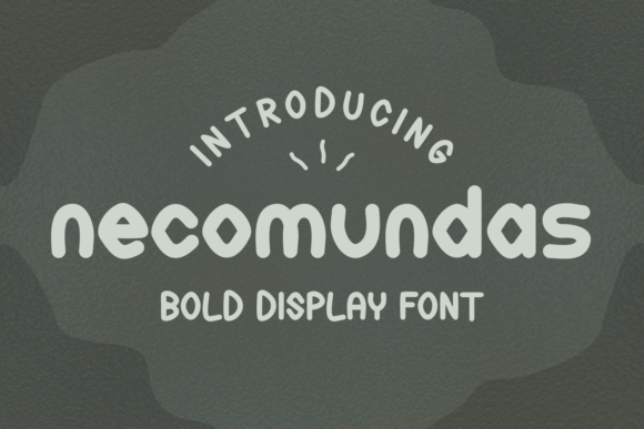 Necomundas Display Font for Editorial Design