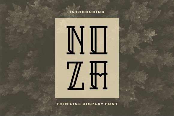 Noza Display Font for Professional Editorial Design