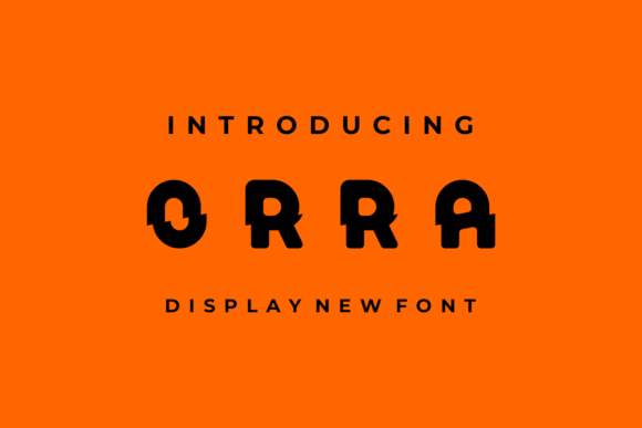 Orra: A Stylish Display Font for Elevated Brand Identity