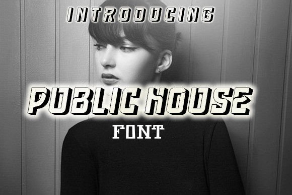 Public House: The Futuristic Display Font for Bold Branding