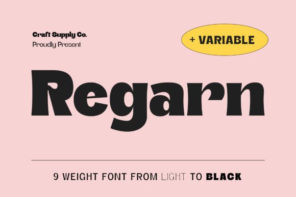 Regarn: A Modern Display Font for Digital Branding