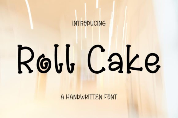 Roll Cake: A Handwritten Display Font for Creative Makers