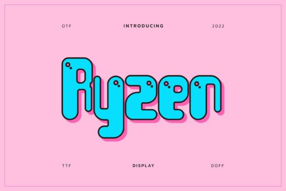 Ryzen Display Font for Modern Web Design Projects