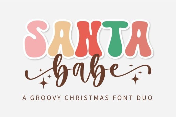 Santa Babe Duo: The Retro Display Font for Bold Branding