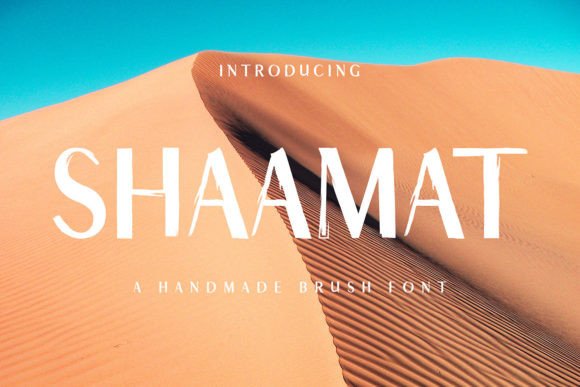 Shaamat: A Unique Display Font for Creative Projects