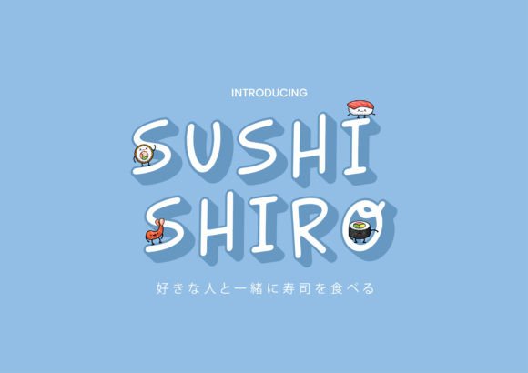 Sushi Shiro: A Playful Display Font for Creative Branding