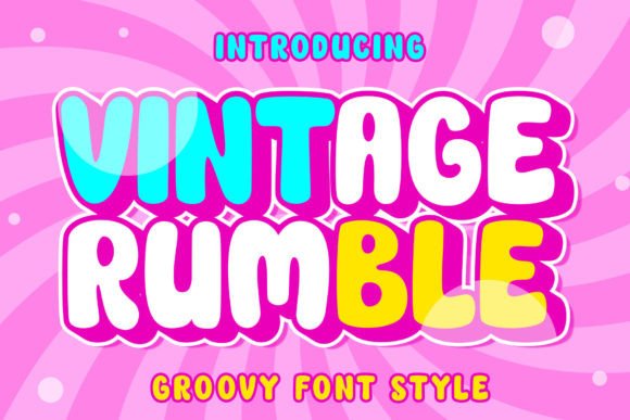 Vintage Rumble: A Groovy Font for Branding and Design