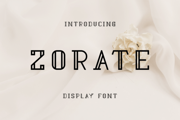 Zorate Display Font for Stylish Editorial Design